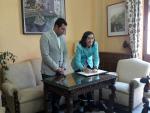 Aguilar anuncia que Junta y Ayuntamiento de Priego trabajarán juntos en el nuevo proyecto para el Castillo