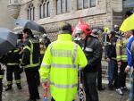 Bomberos de toda España exigen en León parques de bomberos profesionales