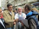Pedro Sánchez se lanza a por los votantes de Podemos y mareas en Galicia para el "cambio" en Moncloa y Xunta