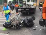Muy grave un motorista de 67 años tras colisionar con una camión en Pozuelo de Alarcón