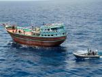 La fragata "Canarias" libera un pesquero iraní y captura a siete presuntos piratas
