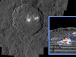 Los puntos brillantes en la superficie de Ceres son principalmente sal