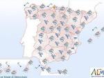 Chubascos y tormentas mañana en Extremadura, Centro y Meseta sur y Andalucía