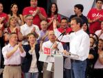 Zapatero dice que el PP quiere borrar del mapa al PSOE porque no confía en sus fuerzas