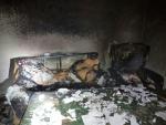 Socorren a una madre y sus dos hijos pequeños en el incendio de una vivienda en Tíjola