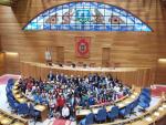Alumnos de cuatro colegios exponen en el Parlamento gallego su visión sobre la "prudencia" y la "audacia"