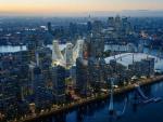 Calatrava proyecta en Londres una plaza cubierta de 24 metros con galerías de cristal y tres torres de oficinas