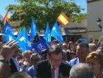 Rajoy da un mitin en la plaza del Convento que fundó Santa Teresa: "Seguro que está aquí con todos nosotros"