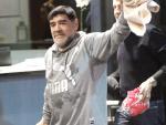 La Policía llega al hotel alertada por supuesta agresión de Maradona a su novia