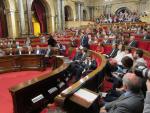 La querella de la Fiscalía contra Forcadell crispa el pleno del Parlament