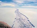 Nuevas imágenes de la enorme grieta en la barrera de hielo Larsen C