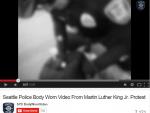 Captura de uno de los vídeos de la policía de Seattle grabados por las cámaras de acción instaladas en los uniformes de los agentes.