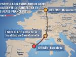 Tres vecinos de Olot (Girona) viajaban en el avión accidentado