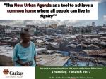 Cáritas pide ante la ONU el esfuerzo de los Estados para que en 2030 todas las personas tengan una vivienda digna