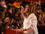 AMP-Susana Díaz recalca que no tiene adversarios en el PSOE, sino fuera, y pide el voto para "pasar página" no "factura"