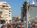 Unas 3.000 personas participan en una marcha en memoria del ciclista atropellado mortalmente en Melilla