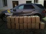 Intervenidos 552 kilos de hachís en un vehículo robado y localizado en Los Barrios (Cádiz) tras una persecución