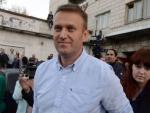 El opositor ruso Navalny es detenido en una manifestación en Moscú