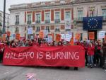 Cientos de manifestantes denuncian en Madrid los ataques a población civil en Siria