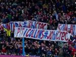 El Camp Nou creer en la remontada: cantó "sí se puede" bajo el lema "yo creo"
