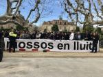 Mossos protestan en el Parlament por temas laborales y advierten que siempre cumplirán la ley