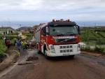 Revienta un estanque de agua en La Orotava (Tenerife) y afecta a cuatro coches