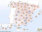 Temperaturas altas en zonas de Andalucía y viento fuerte en el Estrecho