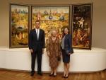Los Reyes y la Princesa Beatriz de los Países Bajos inauguran la exposición más ambiciosa del Bosco en el Prado