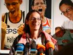 la belga Hellebaut, campeona olímpica de salto de altura, anuncia su vuelta a la competición