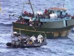La Guardia Civil rescata a 276 inmigrantes que viajaban en un pesquero en aguas italianas