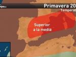 La primavera será "más cálida y más seca" en España por la posición del anticiclón de las Azores, según Eltiempo.es