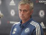 Chelsea manager Jose Mourinho speaks during a pres