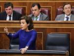 Santamaría acusa a Podemos de hacer "pseudoparlamentarismo" y de "cuestionar" a instituciones, jueces y periodistas