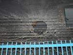 Un proyectil alcanzó uno de los muros de la prisión 124 de Donetsk
