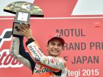 Repsol Honda Team rider Dani Pedrosa of Spain hold