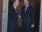 Ban Ki Moon respalda la mediación de Zapatero en Venezuela