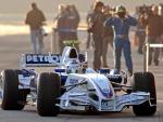 Javi Villa, en una prueba para la escudería BMW Sauber de Fórmula 1 realizada en el circuito de Jerez