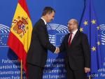 Felipe VI garantiza en la Eurocámara una España "unida y orgullosa de su diversidad"