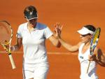 María José Martínez y Nuria Llagostera, en semifinales de dobles