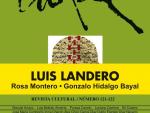La revista Turia rinde homenaje al escritor Luis Landero