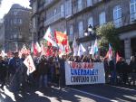 Cientos de trabajadores de Pescanova se manifiestan en Vigo por un "convenio digno"