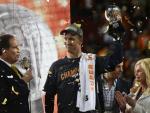 Peyton Manning celebra la victoria en la Super Bowl / AFP