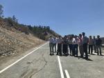 Finalizadas las obras de estabilidad del talud de la carretera que une El Granado con el puente del Chanza