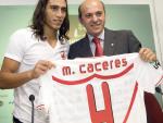 Cáceres llega "en busca de minutos" y para dejar al Sevilla "en lo más alto"