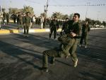 Miembros del ejército iraquí que combate el avance de Estado Islámico