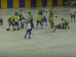 Increíble pelea en un partido de hockey hielo. / Youtube