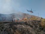 El Infoca da por extinguido el incendio de Sorbas, que ha afectado a cinco hectáreas de matorral
