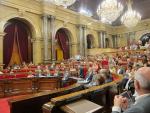 Puigdemont insiste ante el Parlament que no acatará una inhabilitación del TC porque violaría el Estatut