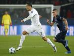 Cristiano Ronaldo durante un momento del partido. / AFP