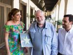 El cineasta Brian de Palma recibe la estrella que lucirá en el Paseo de la Fama de Almería